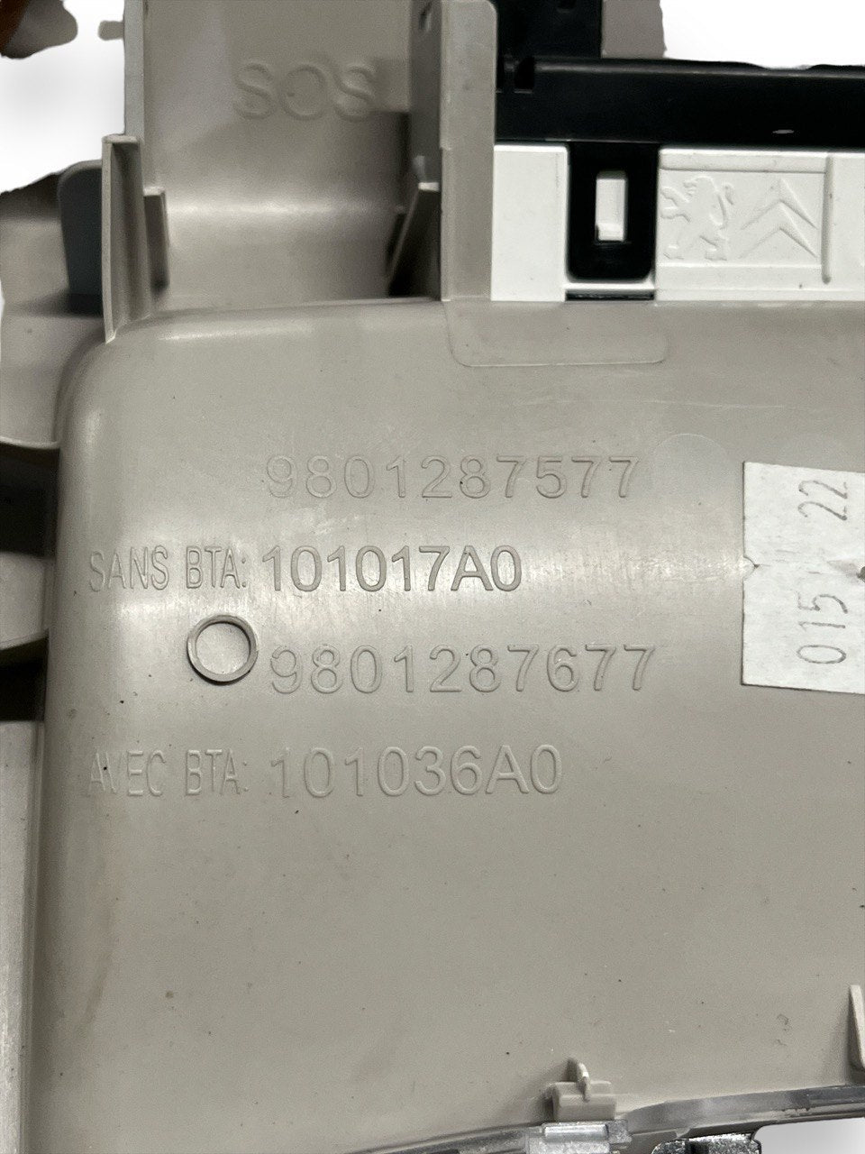 Plafoniera / luce interna di cortesia Citroen C4 Cactus (2014 - 2020) cod.9801287577 - F&P CRASH SRLS - Ricambi Usati