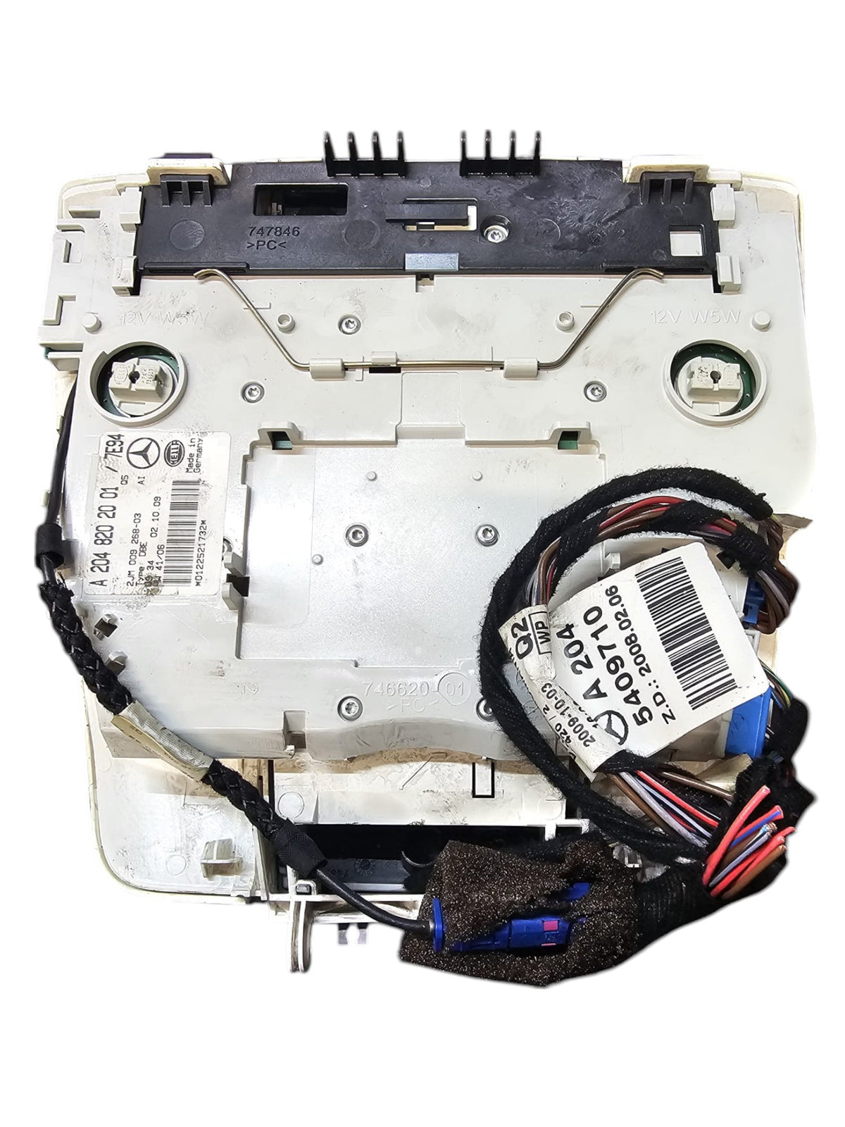 Interior Front Light Fixture Mercedes GLK X204 (2008 - 2015) Code:A2048202001 - F&P CRASH SRLS - Used Parts