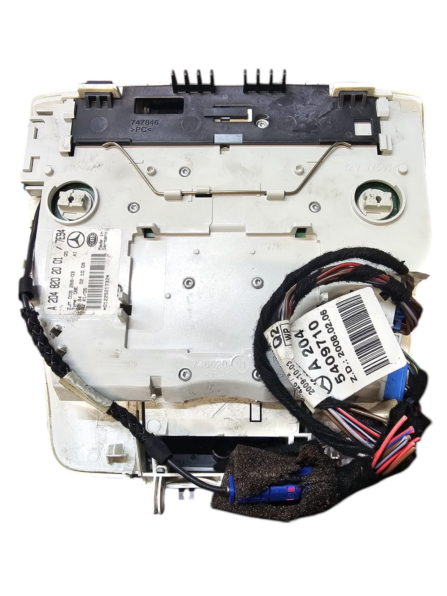Interior Front Light Fixture Mercedes GLK X204 (2008 - 2015) Code:A2048202001 - F&P CRASH SRLS - Used Parts