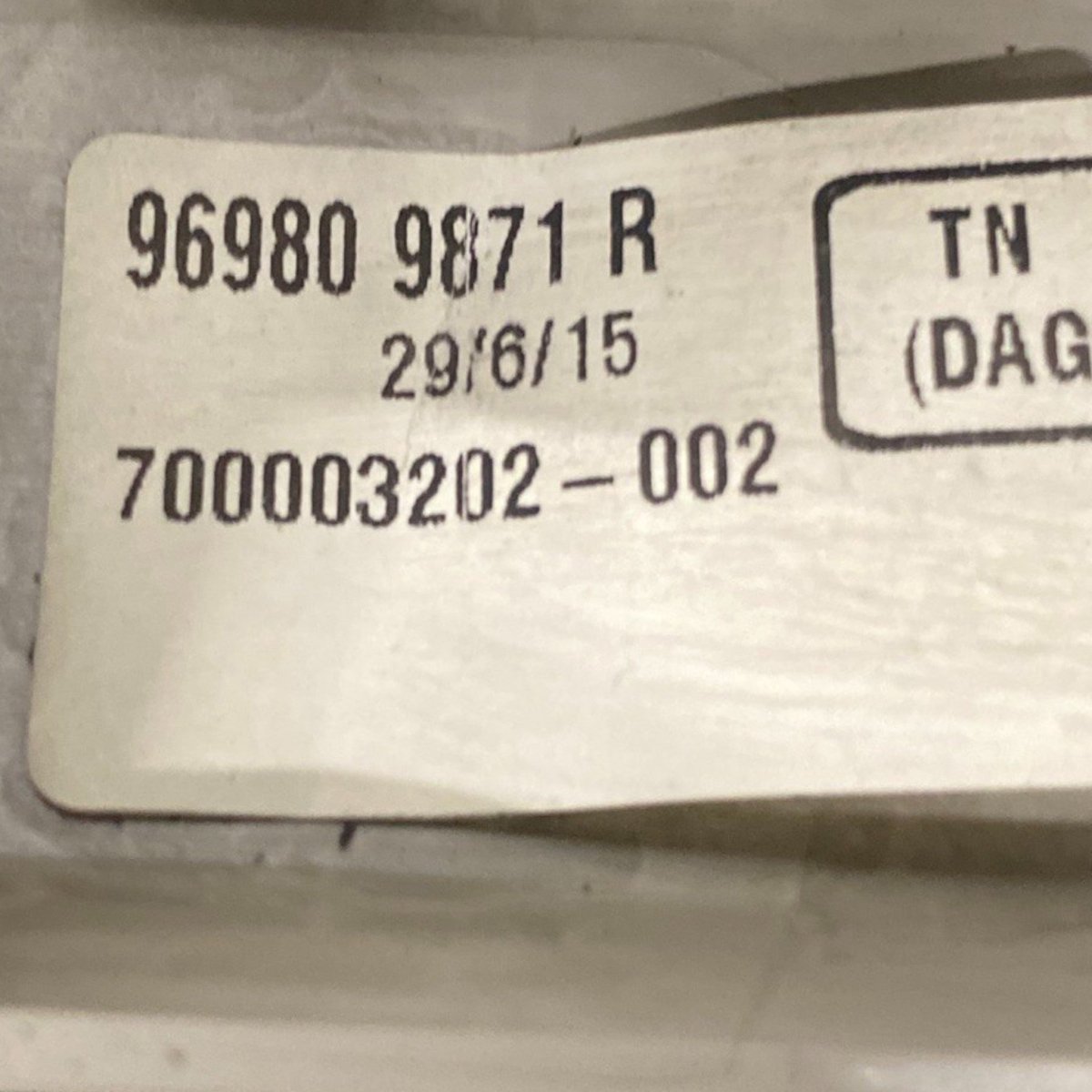 Ceiling light Renault Kadjar Code: 969809871r (2015 - 2022) - F&P CRASH SRLS - Used Parts