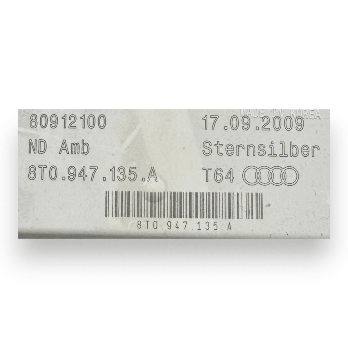Plafoniera tetto interno anteriore Audi A4 (B8) cod.8T0947135A (2008 - 2011) - F&P CRASH SRL - Ricambi Usati