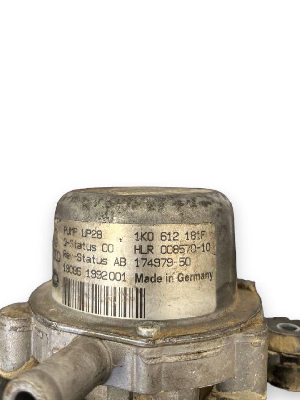 Pompa a Vuoto / Depressore Volkswagen Up / Volkswagen Polo VI / Audi A3 / Audi A1 / Skoda Fabia / Seat Ibiza / Volkswagen Golf VII / Volkswagen T - Roc 1.0 Benzina (2011 al 2020) cod: 1K0612181F - F&P CRASH SRLS - Ricambi Usati