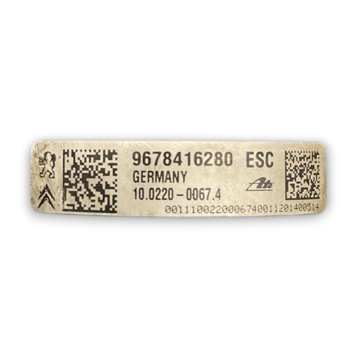 Pompa abs citroen c3 II cod . 9678416280 1.4 benzina (2009 > 2016) - F&P CRASH SRL - Ricambi Usati
