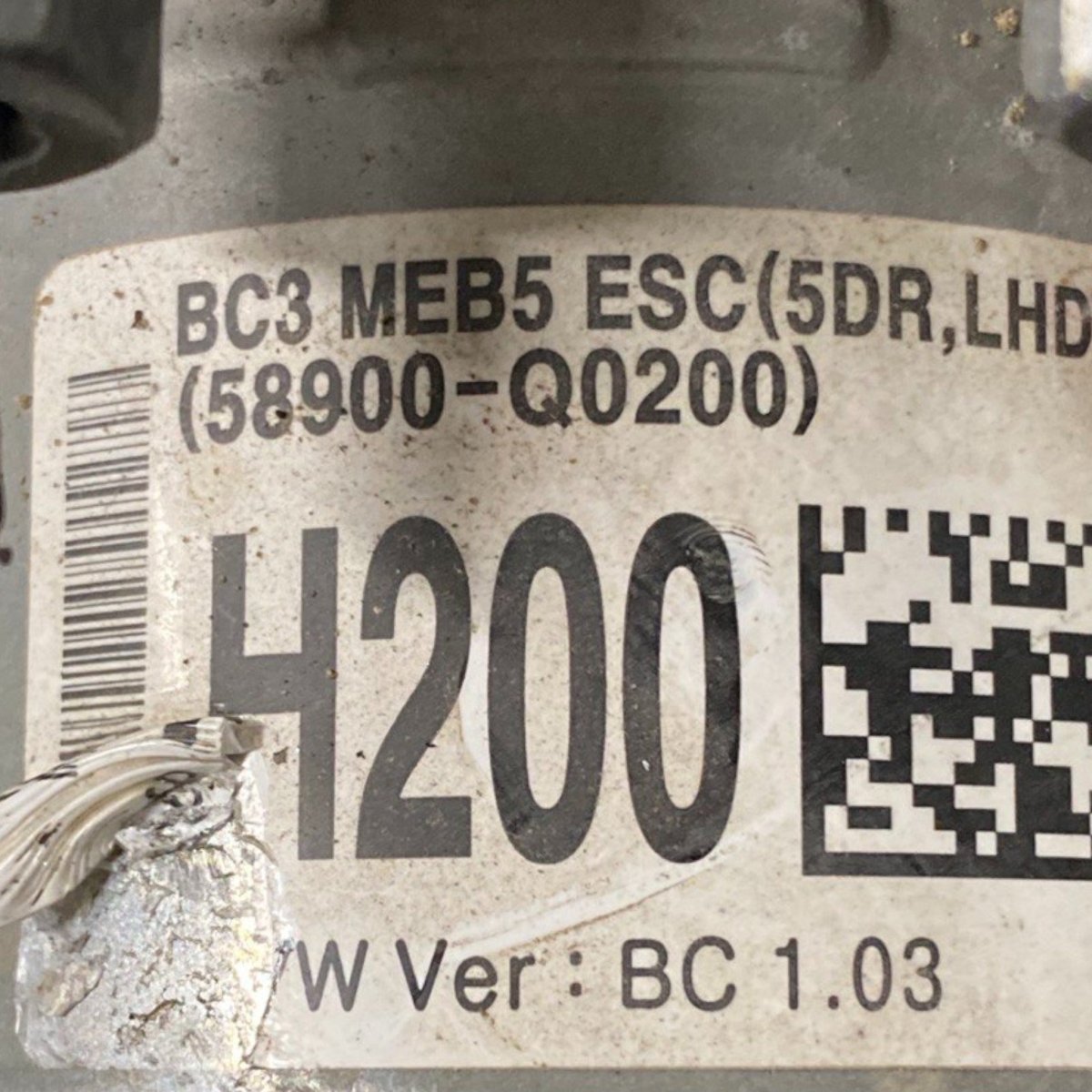 ABS pump hyundai i20 bc3 1.2 petrol Code: 58900 - q0200 (2020 - ) - F&P CRASH SRLS - Used Spare Parts