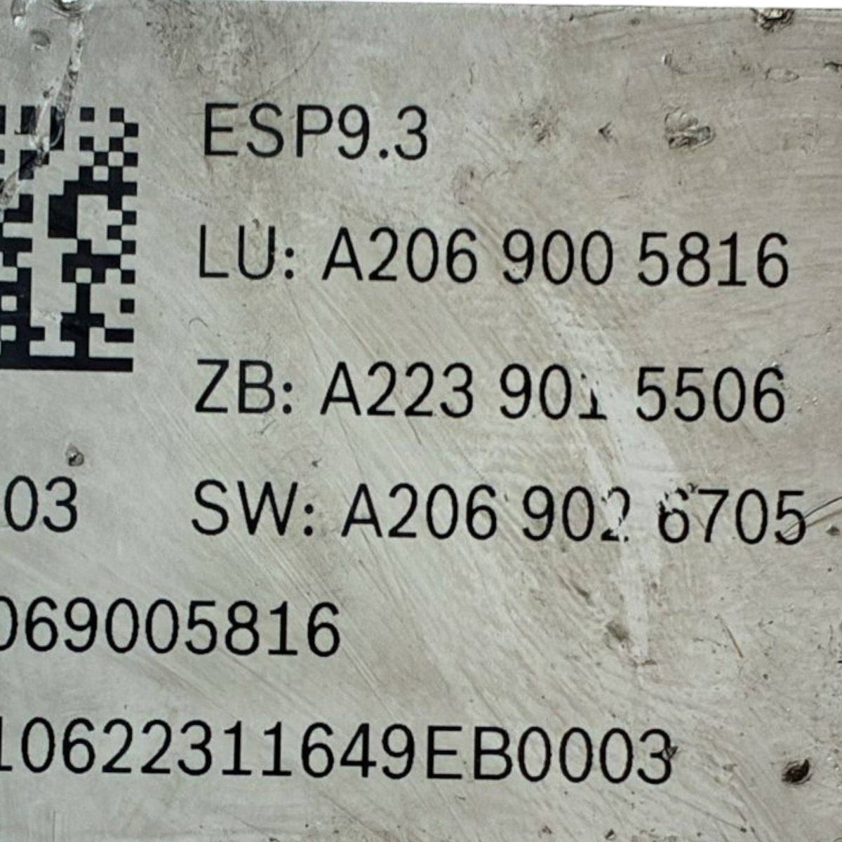 ABS pump Mercedes-Benz Class C W206 code A2069005816 2.0 diesel (2021 >) - F&P CRASH SRL - Used Parts