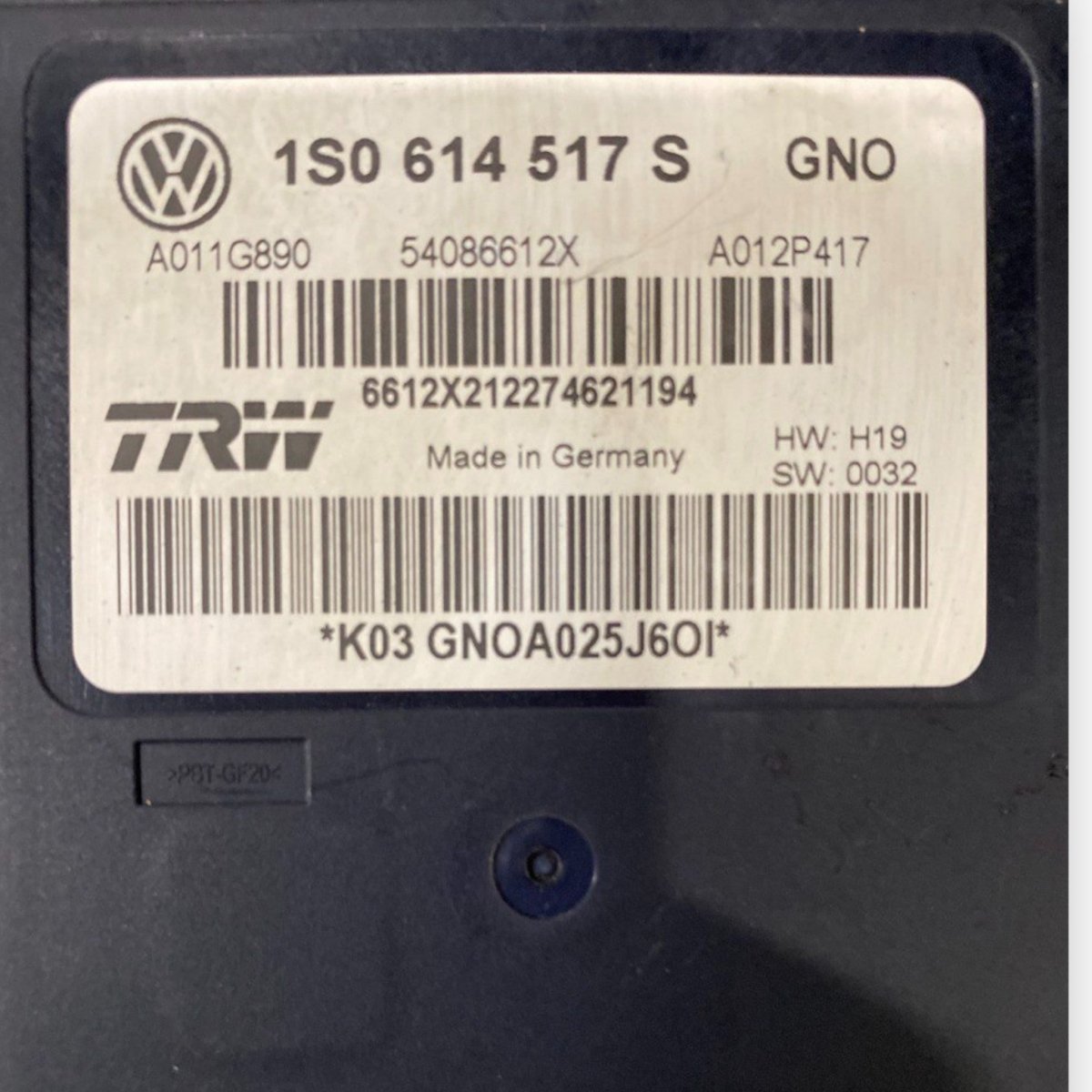 Pompa abs volkswagen up 1.0 benzina (2011 - 2023) Cod: 1s0614517s - F&P CRASH SRLS - Ricambi Usati