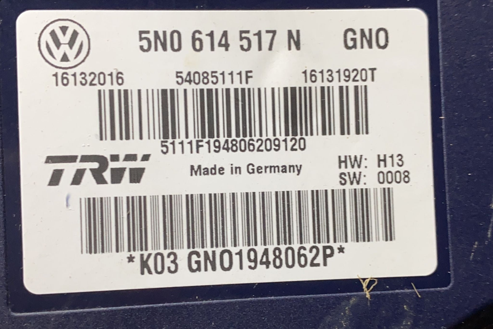 Pompa centralina Abs Volkswagen Tiguan (5n - 2010) 2.0 cod:5n0614517n - F&P CRASH SRLS - Ricambi Usati