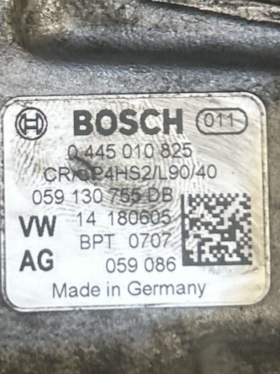 Pompa Iniezione / Gasolio Audi A7 3.0 Diesel (2017 > ) cod.059130755DB - F&P CRASH SRLS - Ricambi Usati