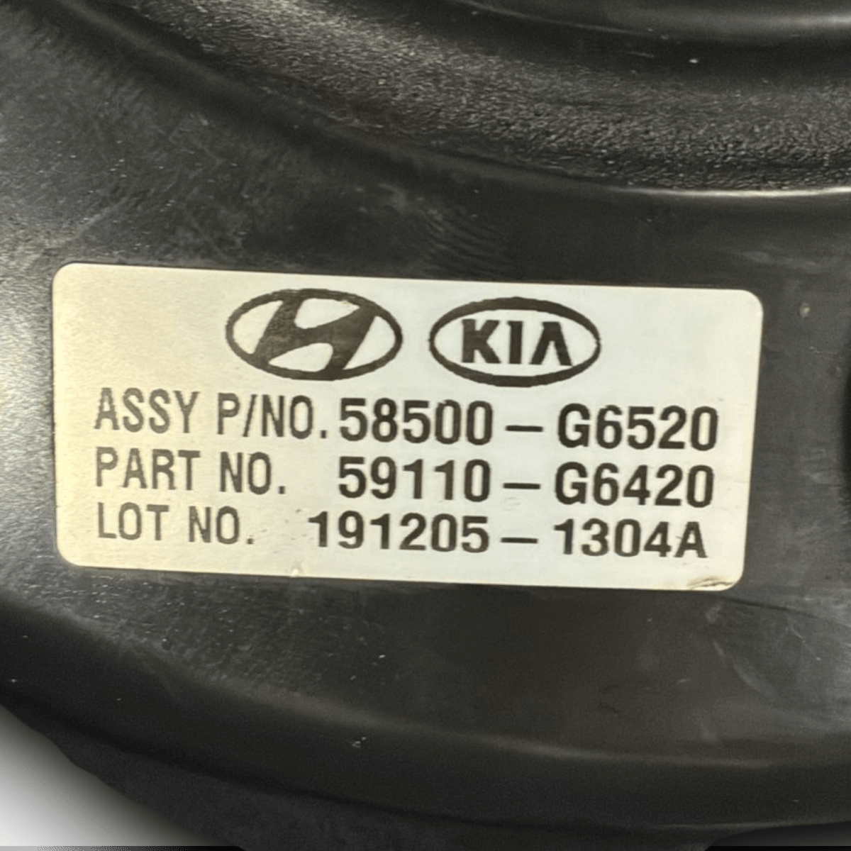 Pompa servofreni kia picanto cod . 58500-g6520 1.0 benzina (2017 >) - F&P CRASH SRL - Ricambi Usati