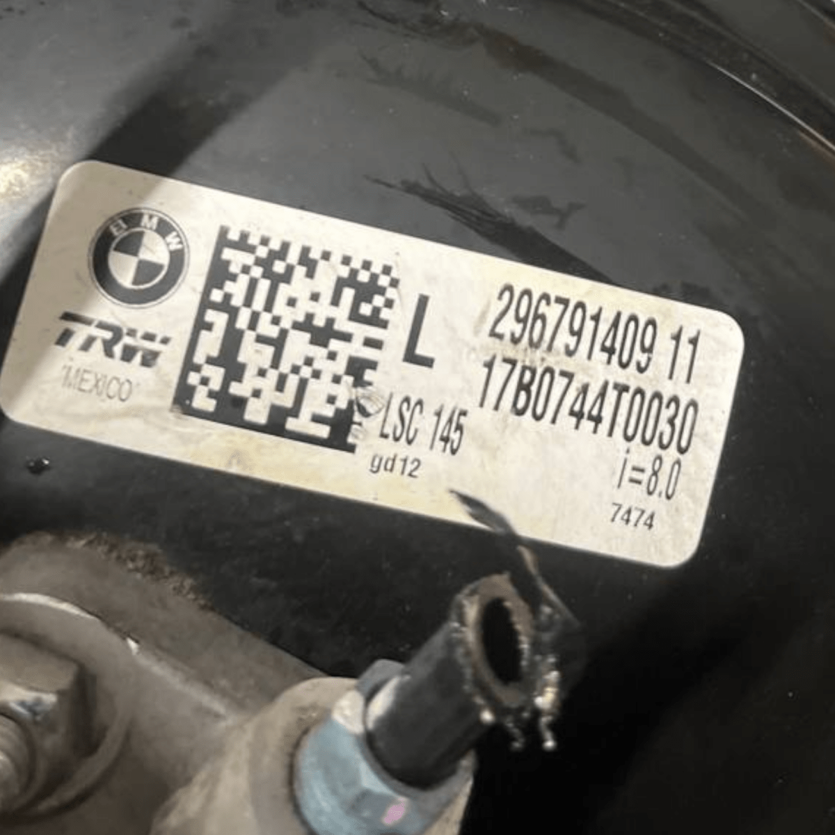 Pompa Servofreno Bmw Serie 1 F20 2.0 Benzina (2011 al 2019) cod: 296798418 - F&P CRASH SRLS - Ricambi Usati
