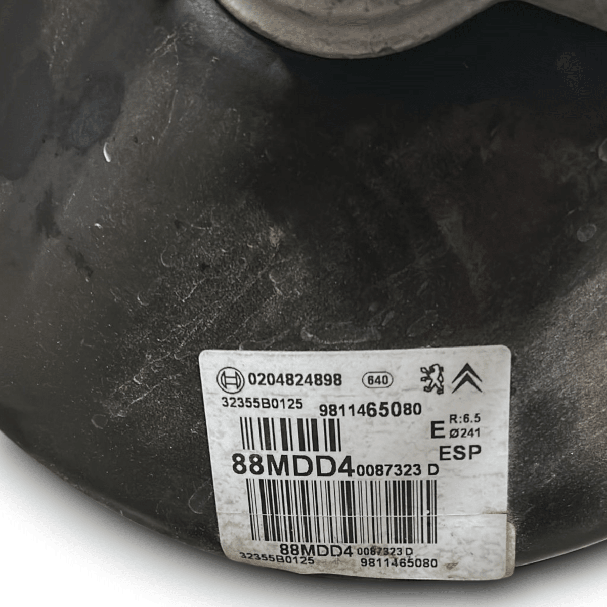 Pompa servofreno citroen c3 1.2 benzina cod:9811465080 (2009 > 2016) - F&P CRASH SRL - Ricambi Usati