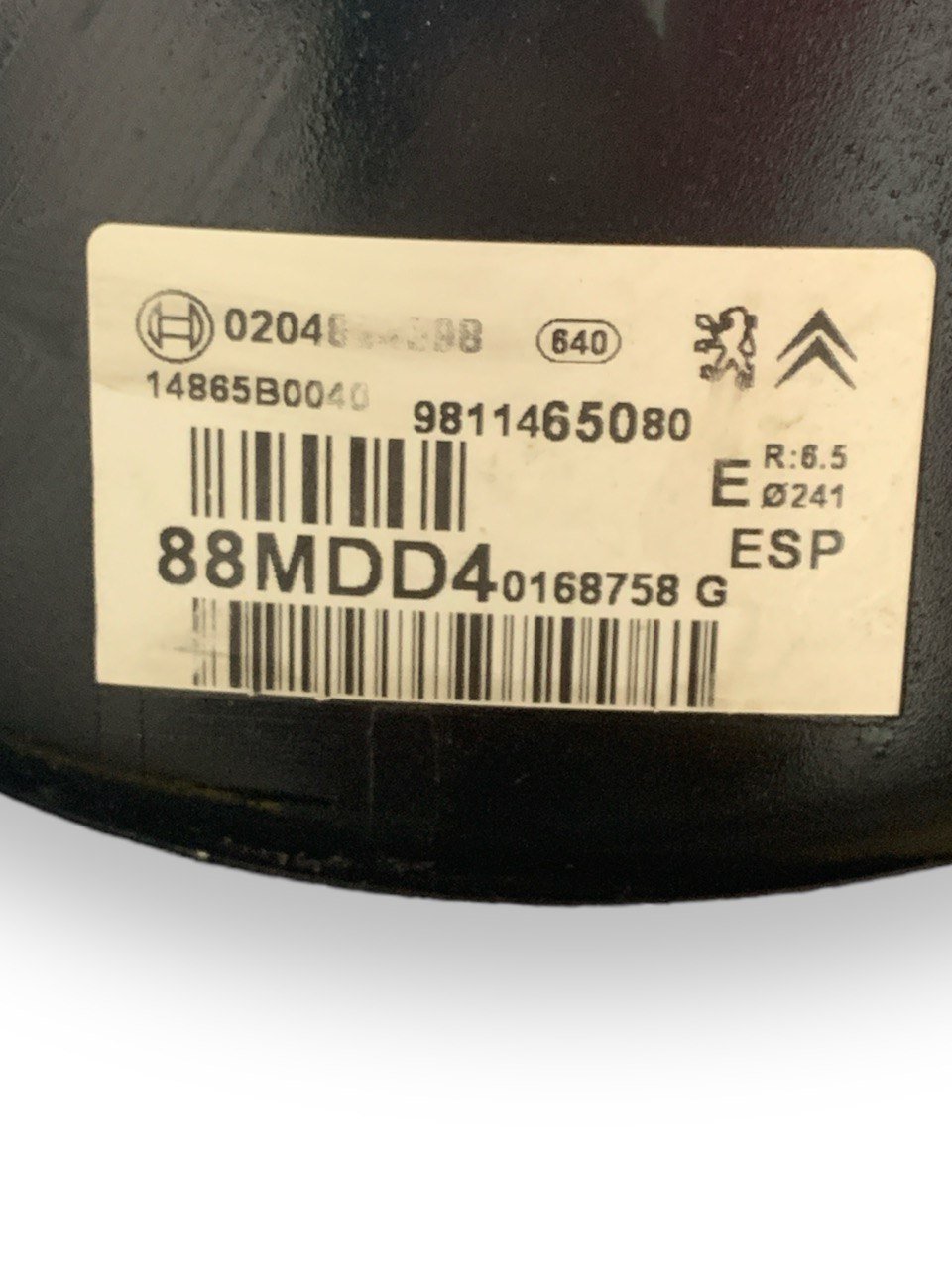 Pompa Servofreno Citroen C3 1.6 Diesel (2012) cod.0204824898 - F&P CRASH SRLS - Ricambi Usati