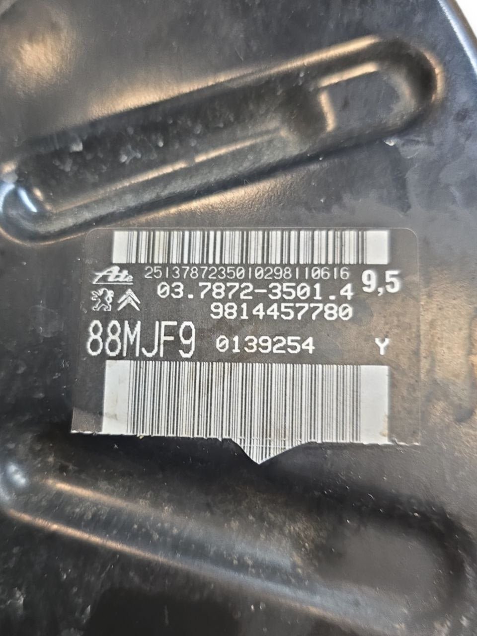 POMPA SERVOFRENO CITROEN C4 PICASSO 1.6 DIESEL (2013 - 2022) Cod : 9814457780 - F&P CRASH SRLS - Ricambi Usati