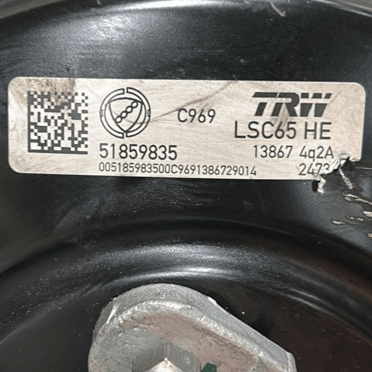 Pompa servofreno fiat panda 312 1.3 diesel cod:51859835 (2012 >) - F&P CRASH SRL - Ricambi Usati