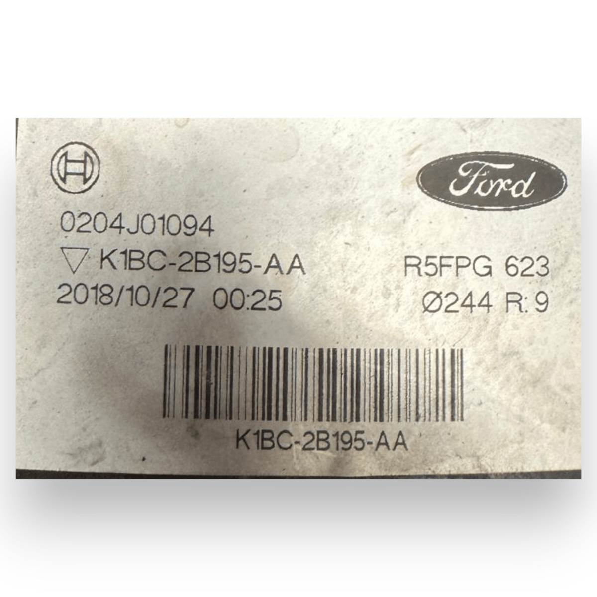 Pompa servofreno Ford Fiesta VII 1.1 benzina cod.0204J01094 (2017 - 2023) - F&P CRASH SRL - Ricambi Usati