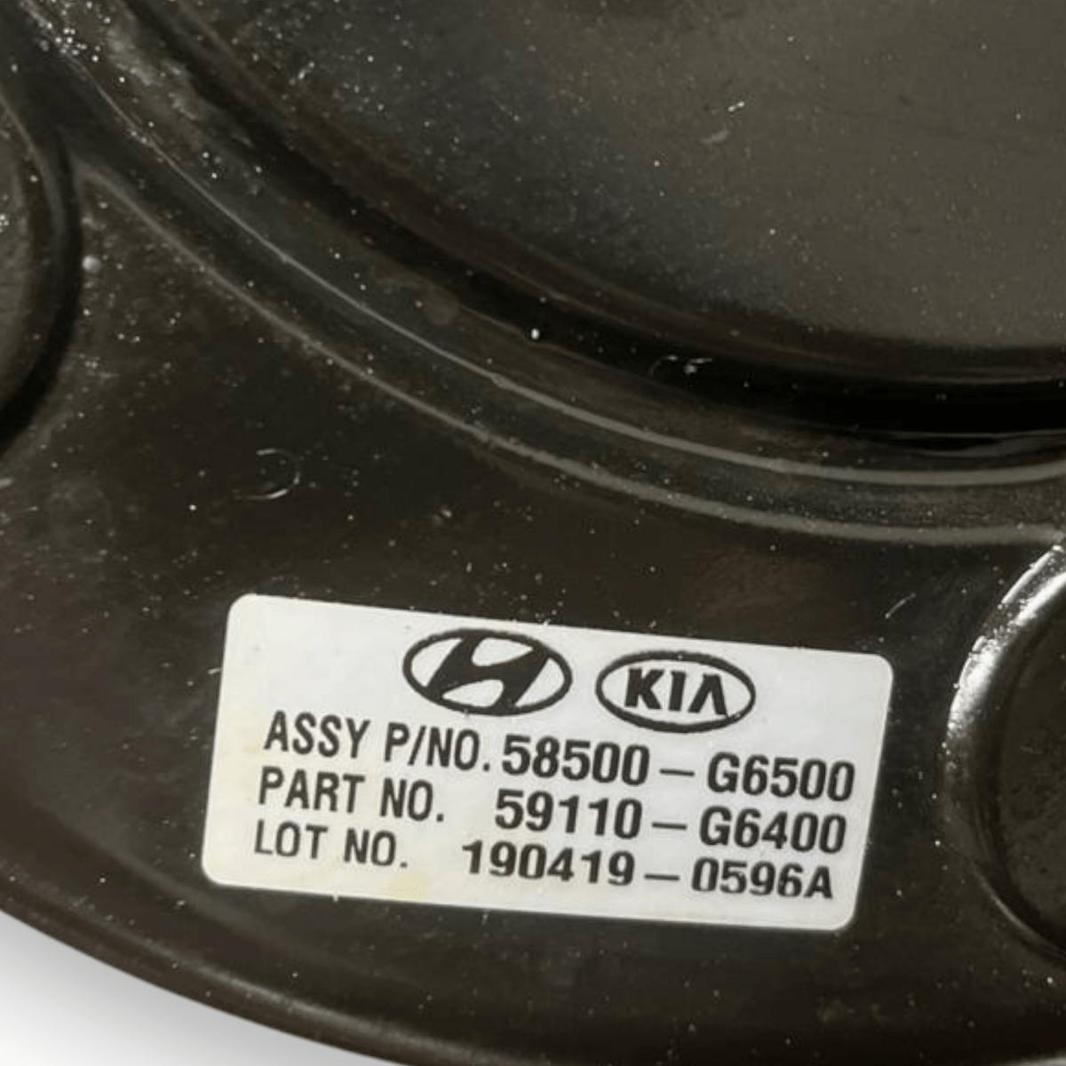 Pompa Servofreno Kia Picanto III 1.0 Benzina (2017 - ) cod: 58500 - G6500 - F&P CRASH SRLS - Ricambi Usati