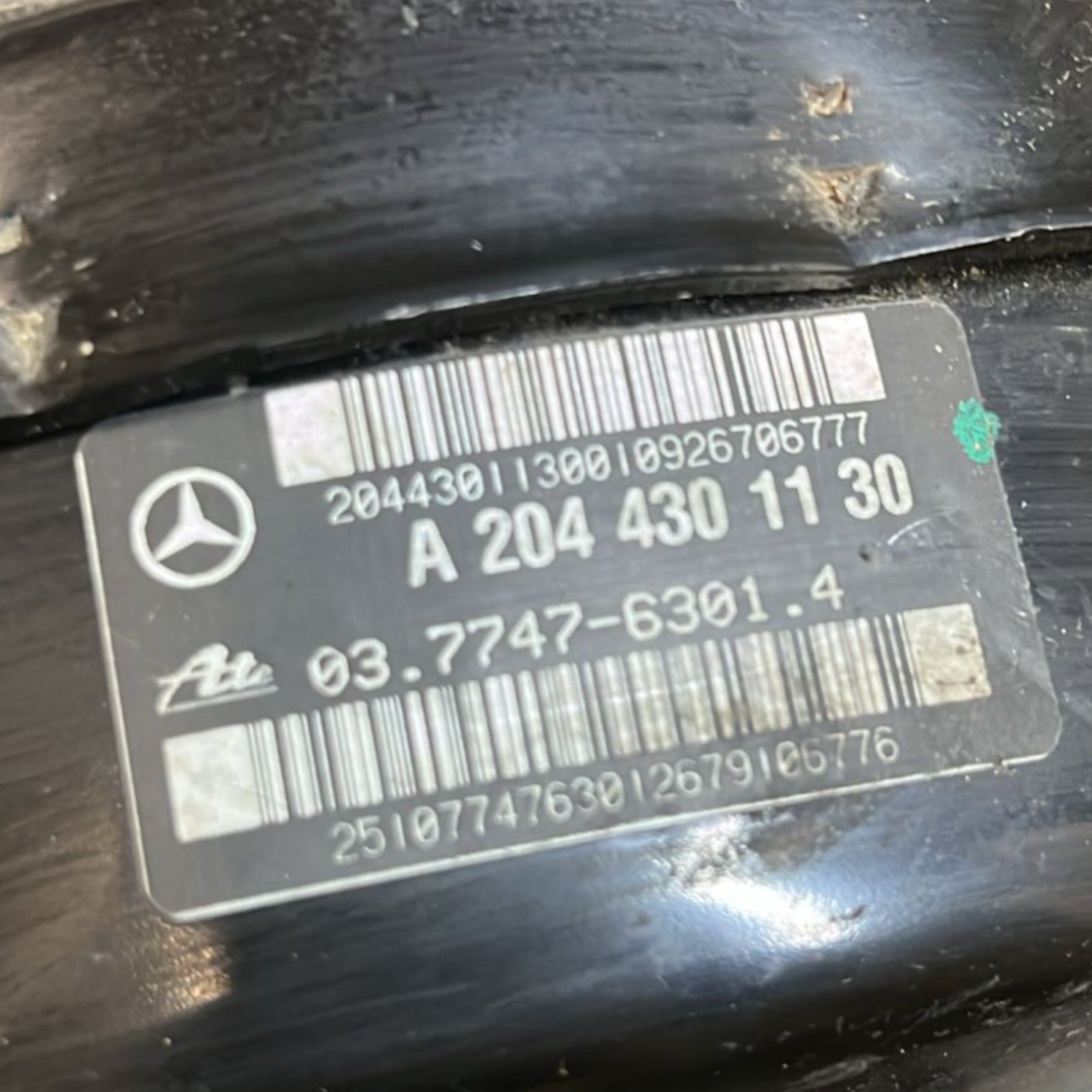 Brake Booster Mercedes Benz Class C (W204) code:A2044301130 (2007 >2013) - F&P CRASH SRLS - Used Parts