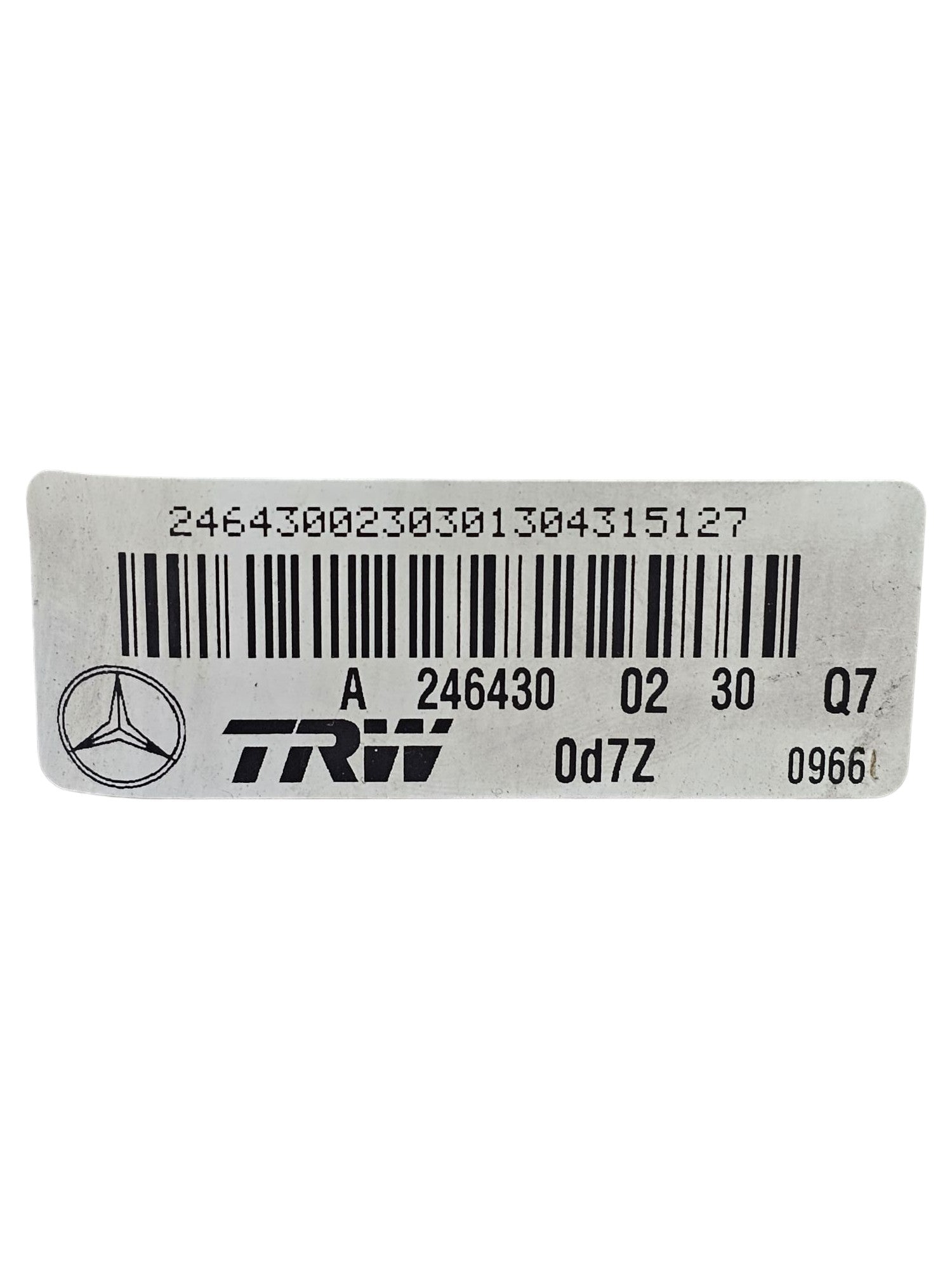 Brake Booster Mercedes Class B W246 1.8 Diesel Code:A2464300230 (2011 - 2018) - F&P CRASH SRLS - Used Parts