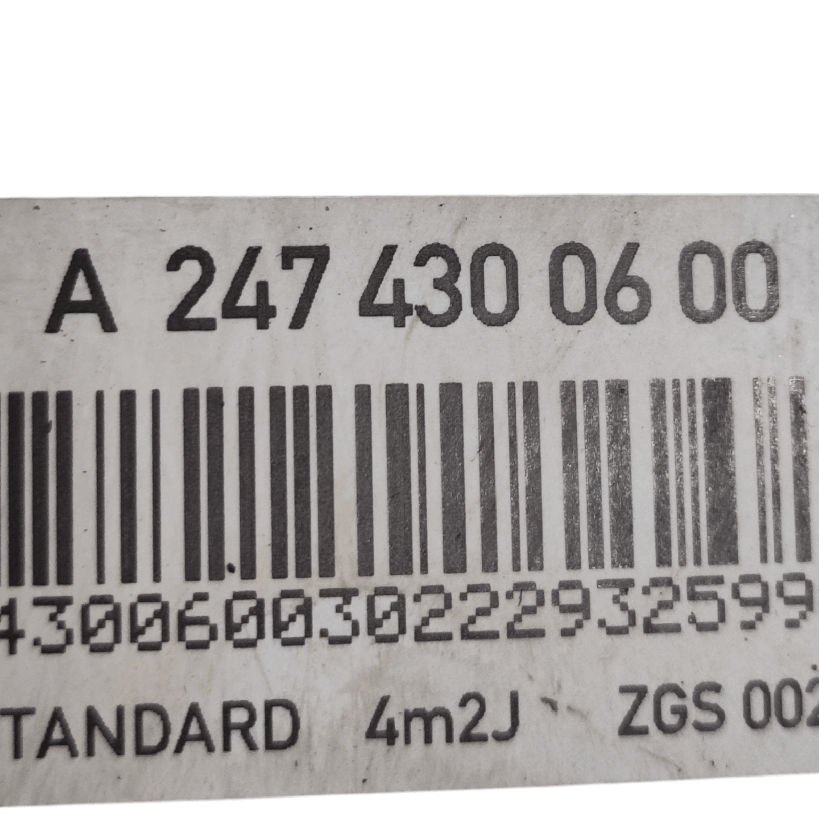 Pompa Servofreno Mercedes GLA H247 2.0 Diesel COD: A2474300600 (2020>) - F&P CRASH SRLS - Ricambi Usati