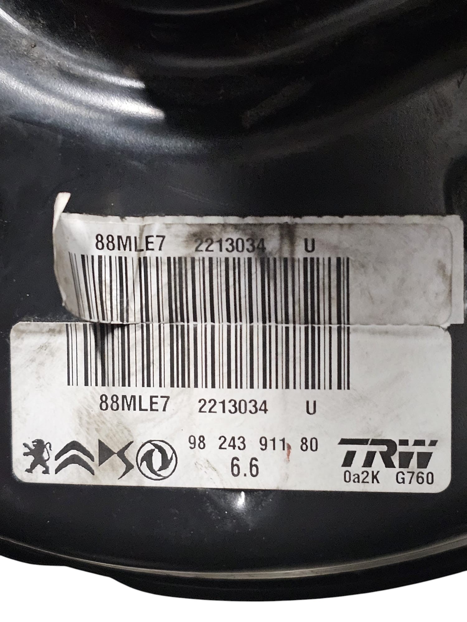 Pompa Servofreno Opel Corsa F 1.2 Benzina Cod:9824391180 (2019 - >) - F&P CRASH SRLS - Ricambi Usati