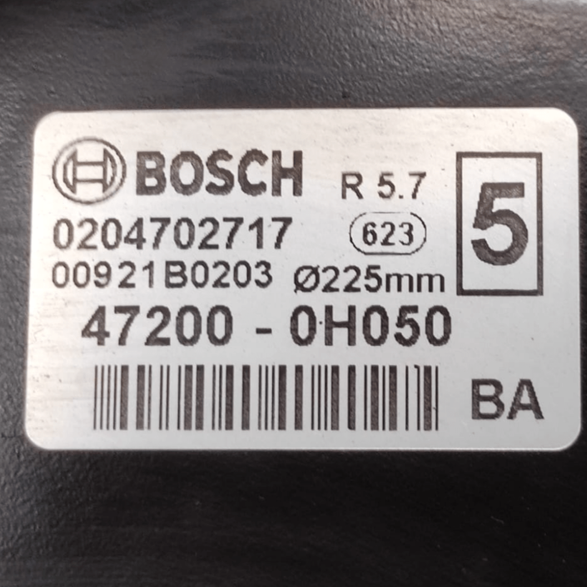 Pompa servofreno peugeot 107 1.0 benzina cod: 472000h050 (2005 - 2014) - F&P CRASH SRLS - Ricambi Usati