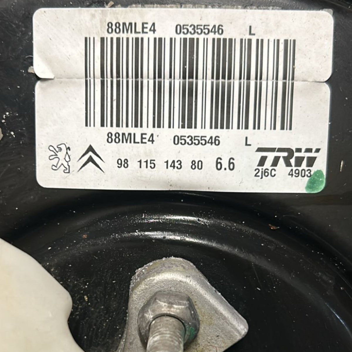 Pompa Servofreno Peugeot 208 1.2 Benzina cod:9811514380 (2012 > 2019) - F&P CRASH SRLS - Ricambi Usati