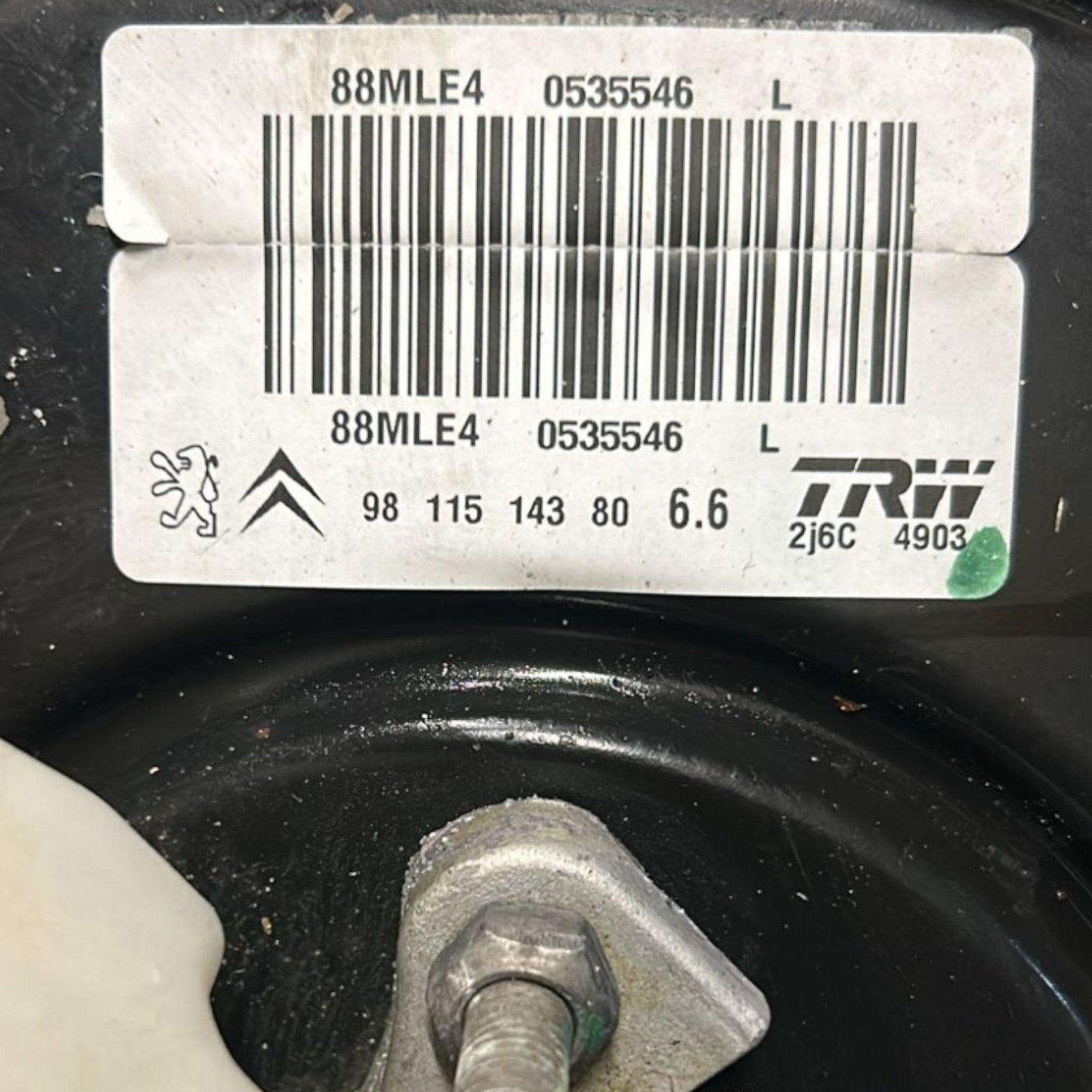 Pompa Servofreno Peugeot 208 1.2 Benzina cod:9811514380 (2012 > 2019) - F&P CRASH SRLS - Ricambi Usati