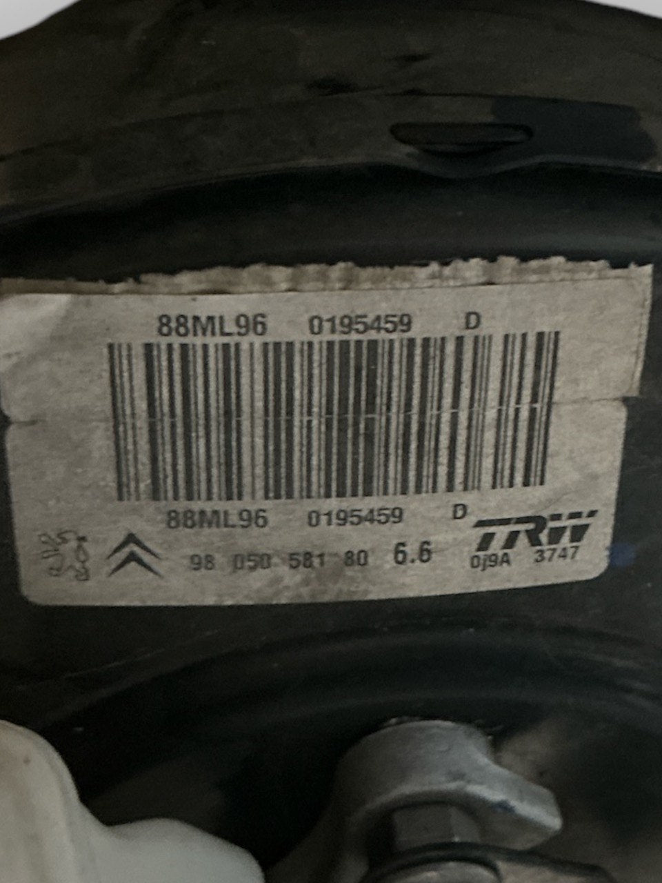 Pompa Servofreno Peugeot 208 I 1.2 Benzina (2012 > 2019) cod.9805058180 - F&P CRASH SRLS - Ricambi Usati