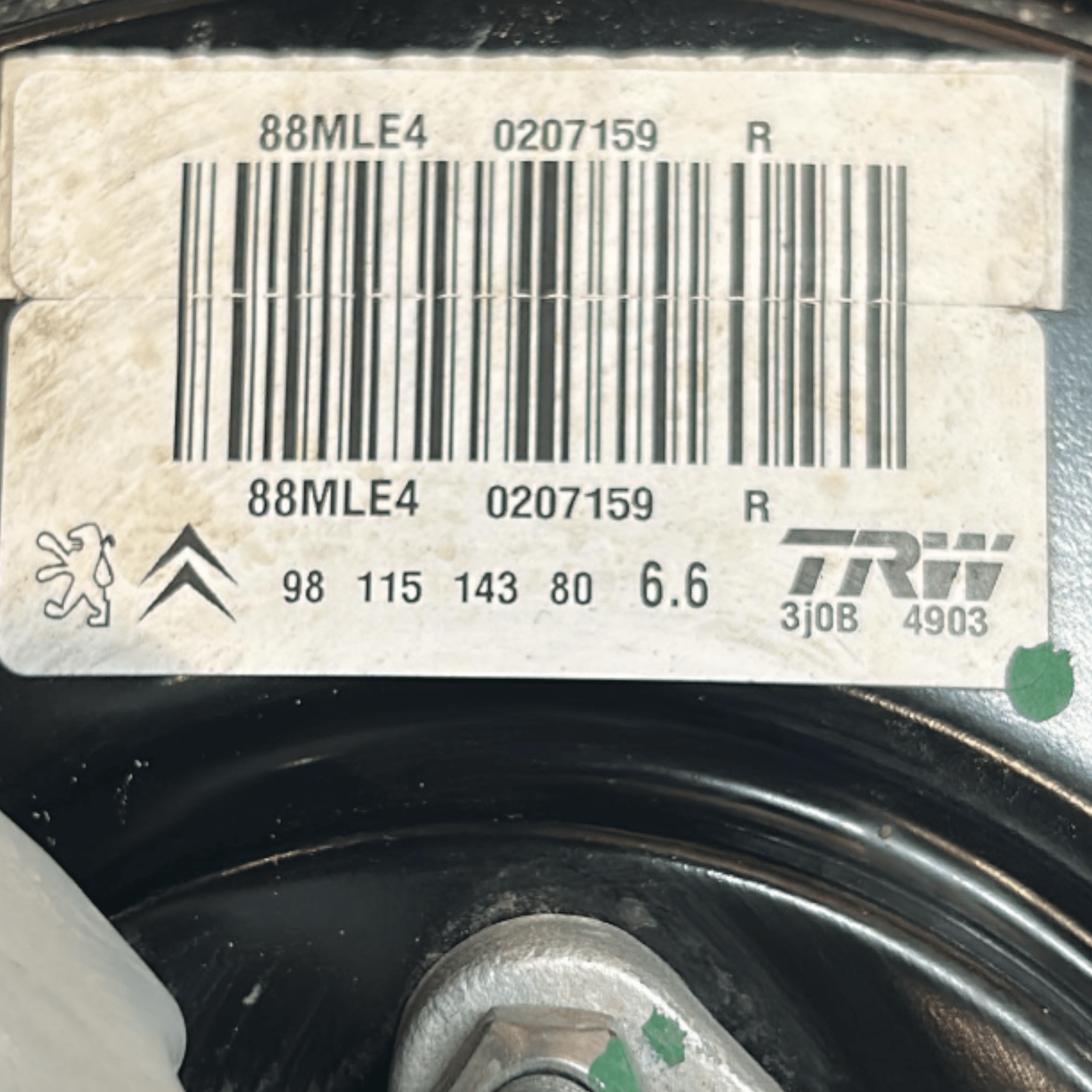Pompa Servofreno Peugeot 208 I cod.9811514380 1.6 Diesel (2012 > 2019) - F&P CRASH SRLS - Ricambi Usati