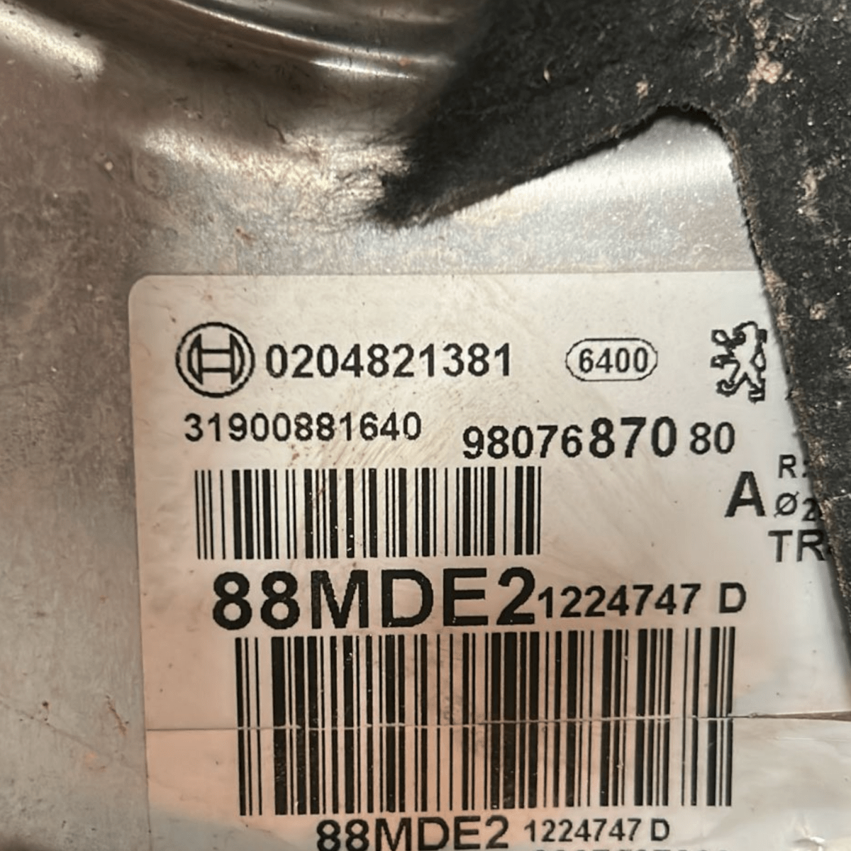 Pompa servofreno peugeot 508 1.5 diesel cod:9813508480 (2018 >) - F&P CRASH SRL - Ricambi Usati