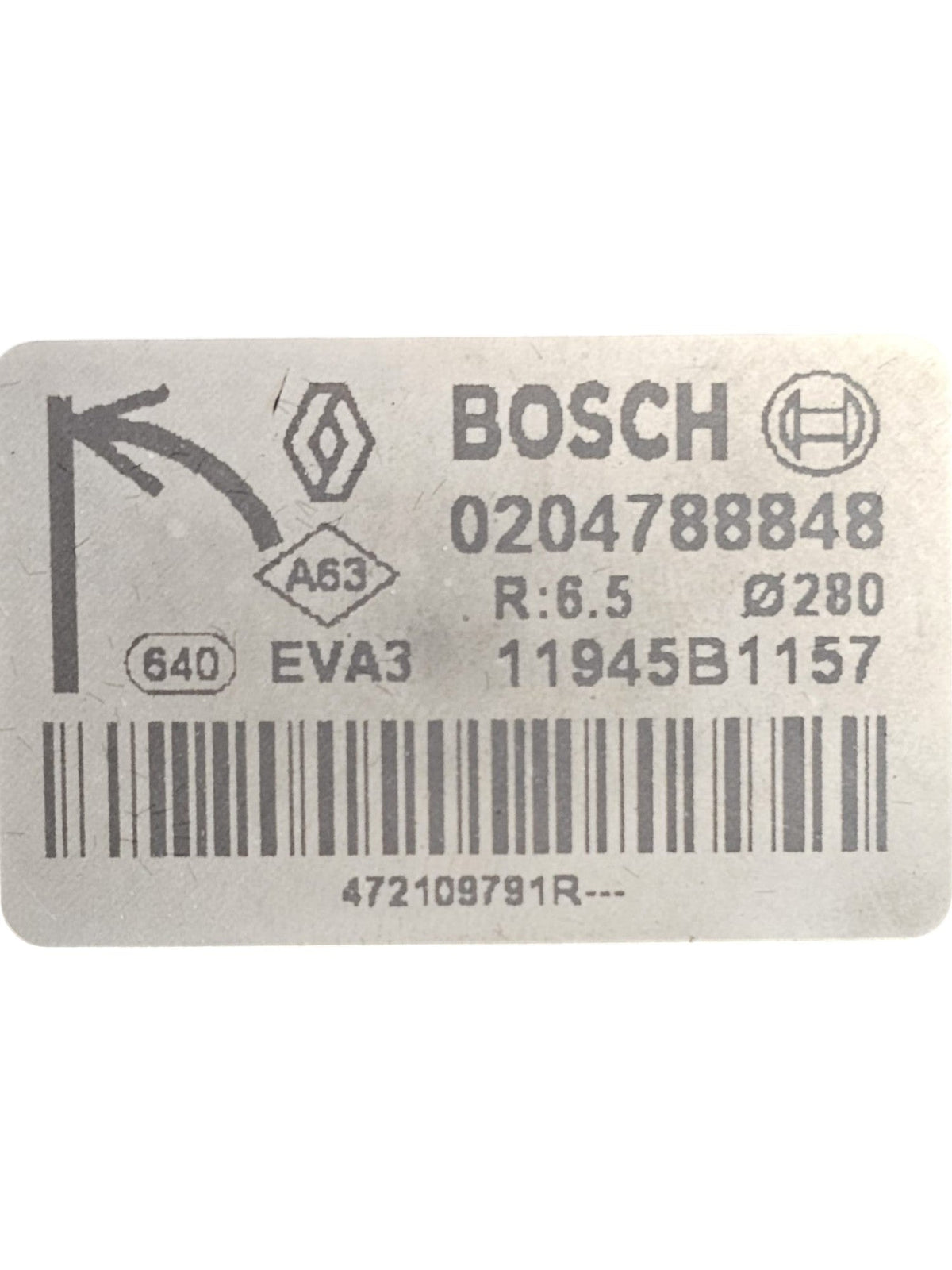 Pompa Servofreno Renault Kangoo II 1.5 Diesel Cod:472109791R (2008 - 2021) - F&P CRASH SRLS - Ricambi Usati