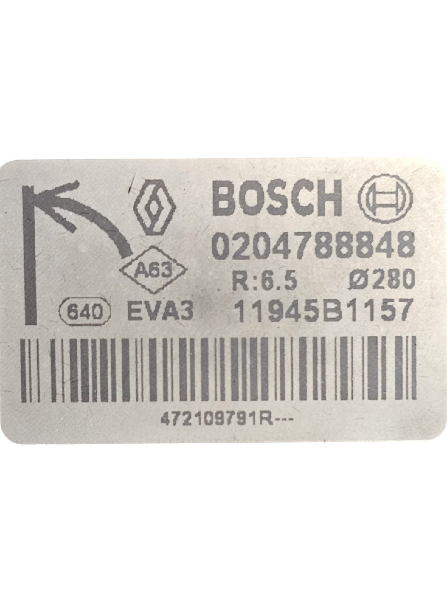 Pompa Servofreno Renault Kangoo II 1.5 Diesel Cod:472109791R (2008 - 2021) - F&P CRASH SRLS - Ricambi Usati