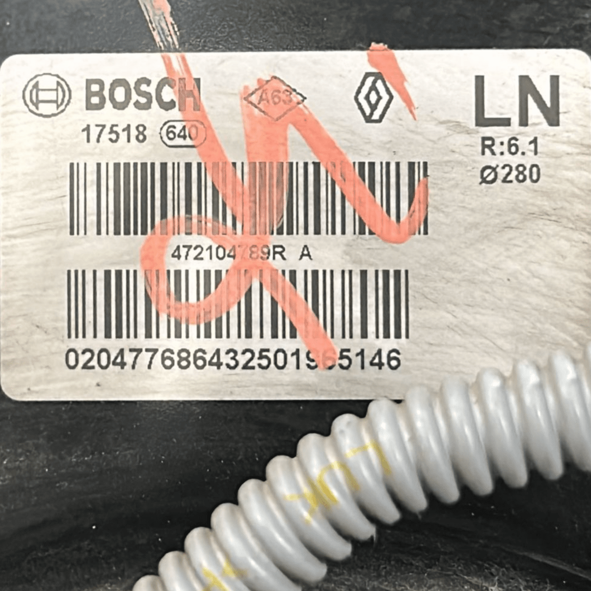 Pompa servofreno renault megane 1.5 diesel cod:472104789R (2015 >) - F&P CRASH SRL - Ricambi Usati
