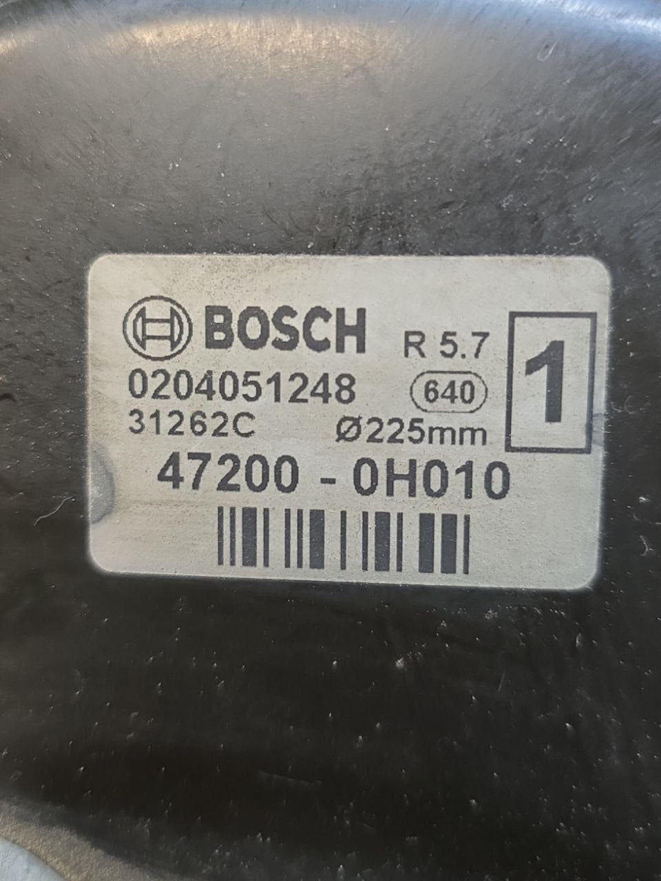 Pompa Servofreno Toyota Aygo 1.0 Benzina ( 2005 - 2014 ) Cod : 47200 - 0H010 - F&P CRASH SRLS - Ricambi Usati