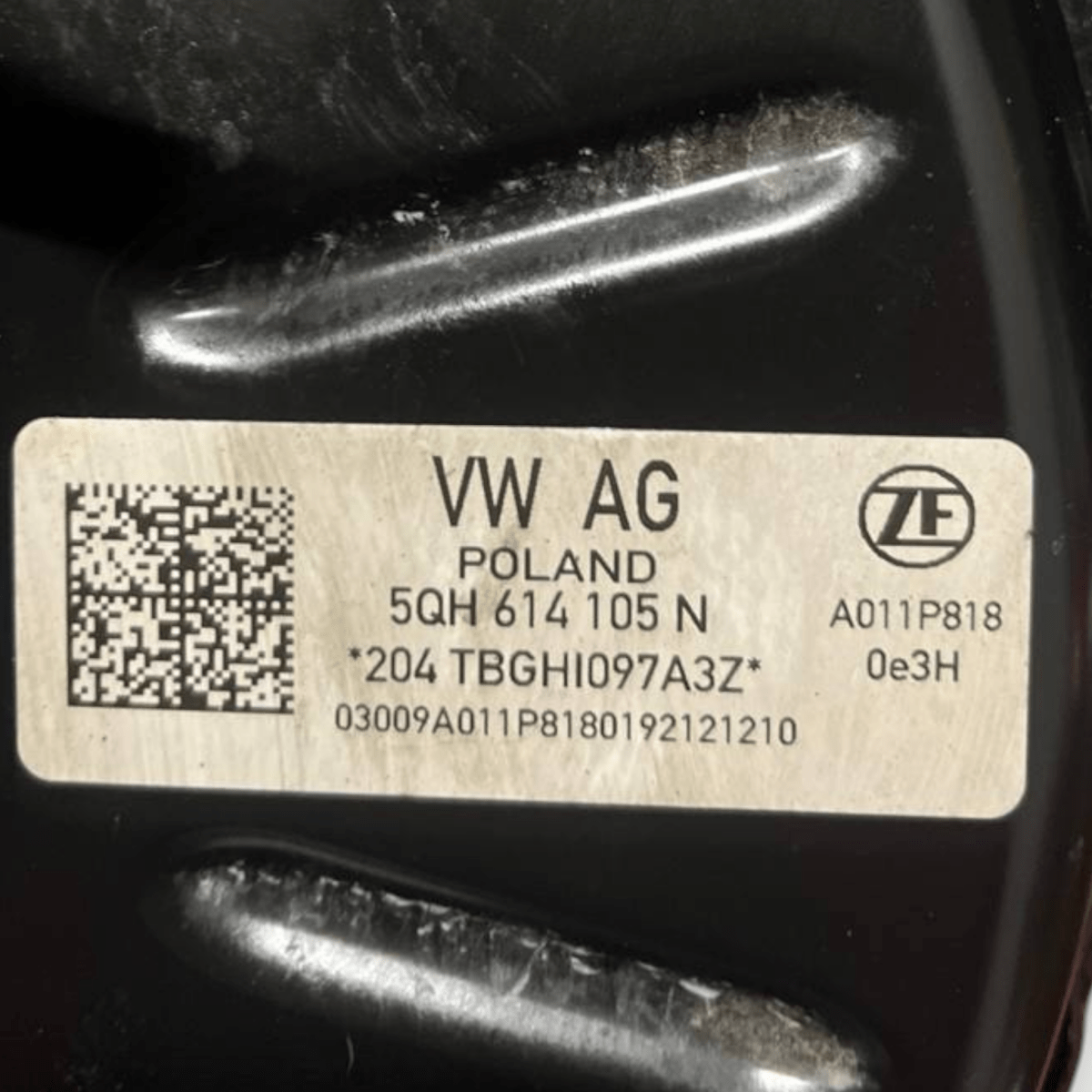 Pompa Servofreno Volkswagen Tiguan AD 2.0 Diesel (2016 al 2024) cod: 5QH614105N - F&P CRASH SRLS - Ricambi Usati