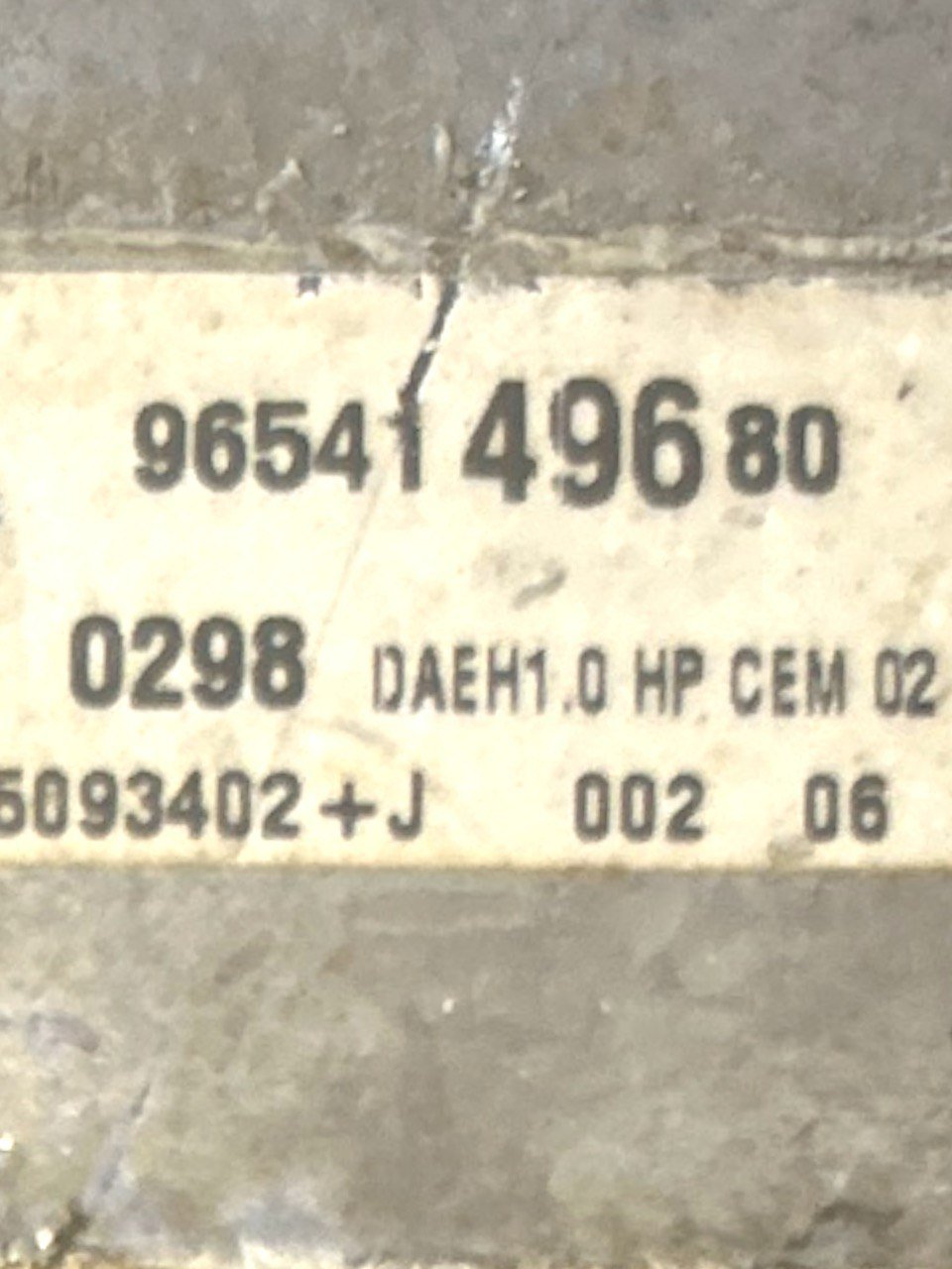 Electric Power Steering Pump Peugeot 307 2.0 Diesel (2001 > 2009) cod.9654149680 - F&P CRASH SRLS - Used Spare Parts