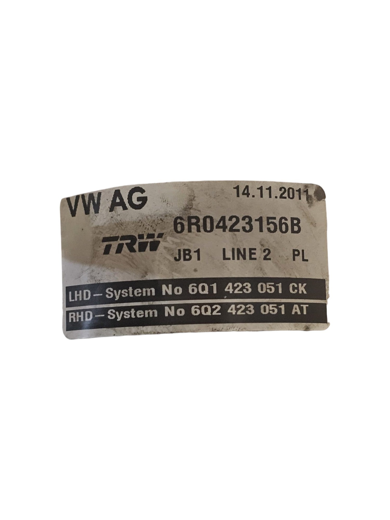 Pompa Servosterzo / Idroguida Volkswagen Polo 6R 1.2 Diesel Cod:6R0423156B (2009 - 2017) - F&P CRASH SRLS - Ricambi Usati