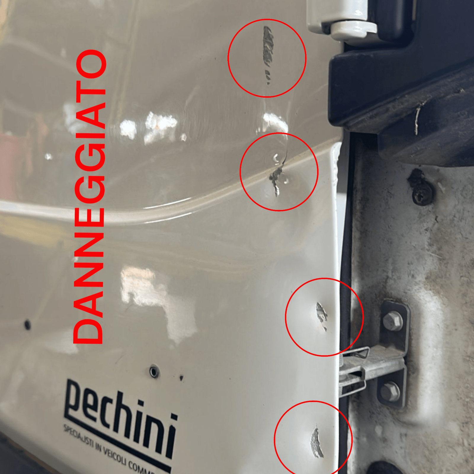 Porta / Anta / Sportello posteriore Battente destra (dx) Bianco Dacia Dokker (2013 al 2021) - F&P CRASH SRLS - Ricambi Usati