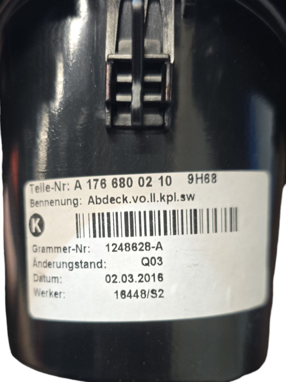 Cup Holder Mercedes - Benz Class A w176 (2012 - 2018) COD:A1766800210 - F&P CRASH SRLS - Used Parts