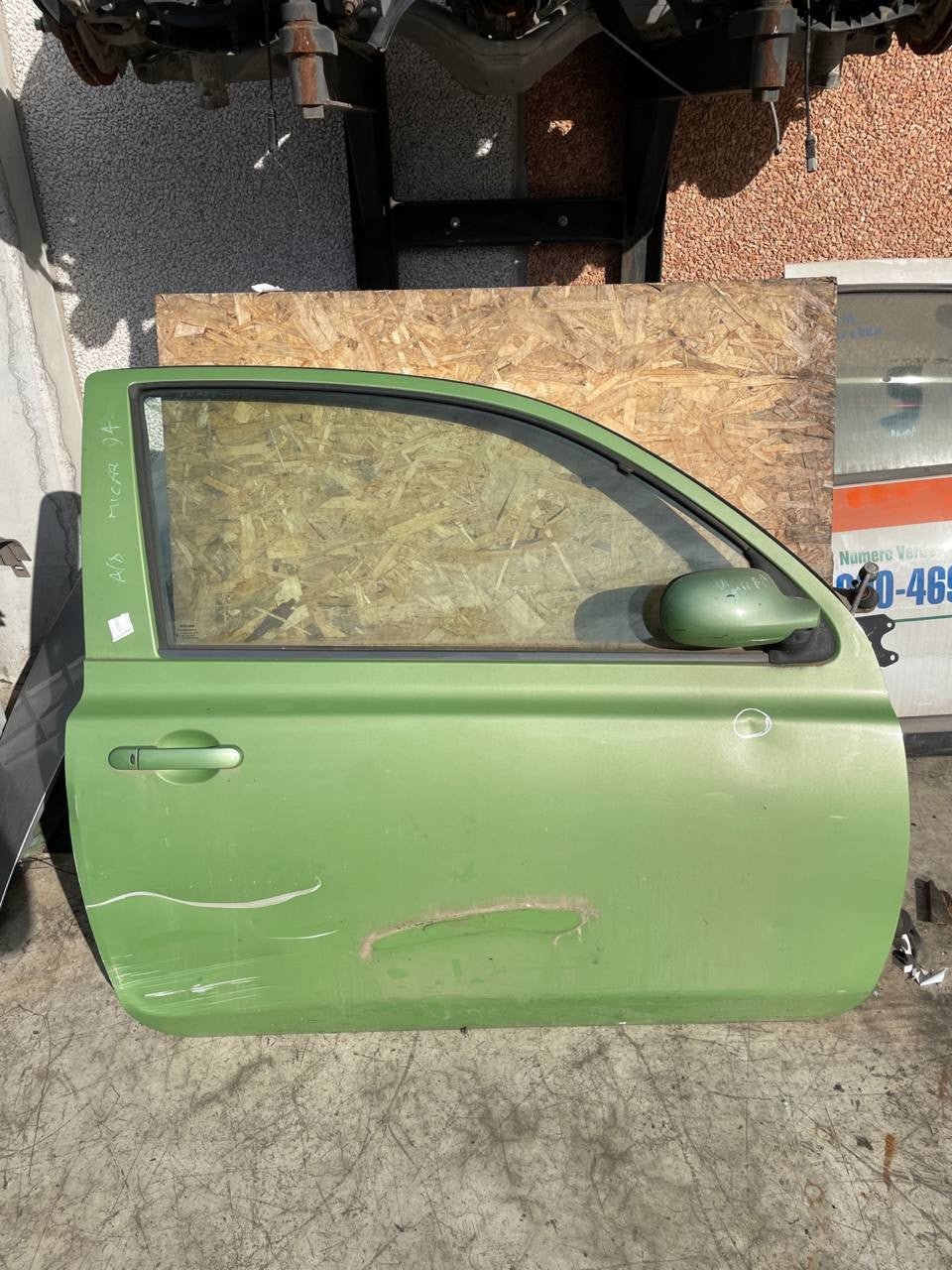 porta portiera anteriore destra nissan micra 3p verde - F&amp;P CRASH SRLS - Ricambi Usati