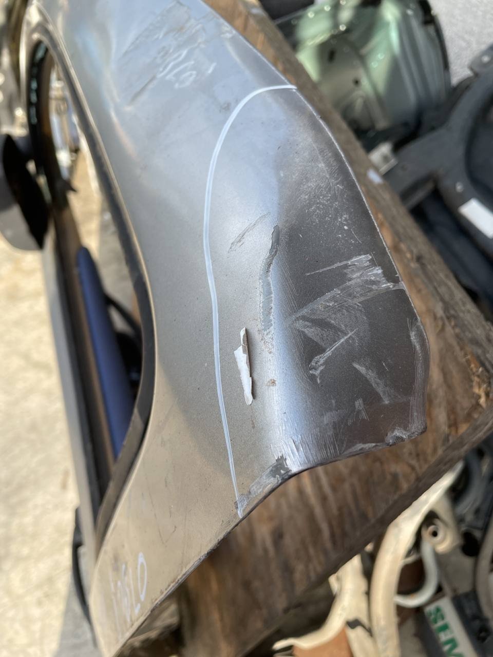 porta portiera anteriore sinistra fiat doblo 2000 2009 grigia - F&P CRASH SRLS - Ricambi Usati