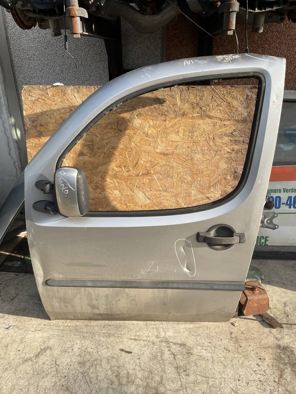 porta portiera anteriore sinistra fiat doblo 2000 2009 grigia - F&P CRASH SRLS - Ricambi Usati