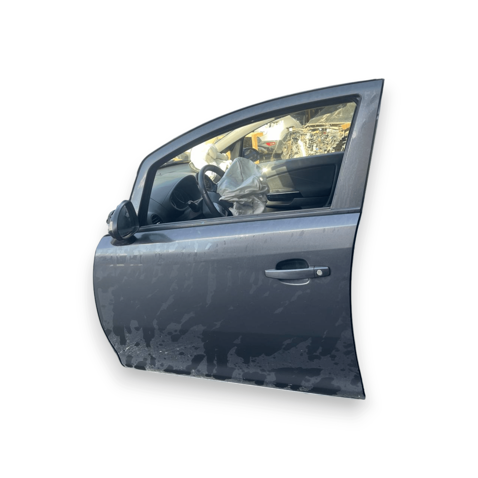 Porta / Portiera / Sportello anteriore sinistra (sx) Grigia Opel Corsa D 5 porte (2006 al 2014) - F&P CRASH SRLS - Ricambi Usati