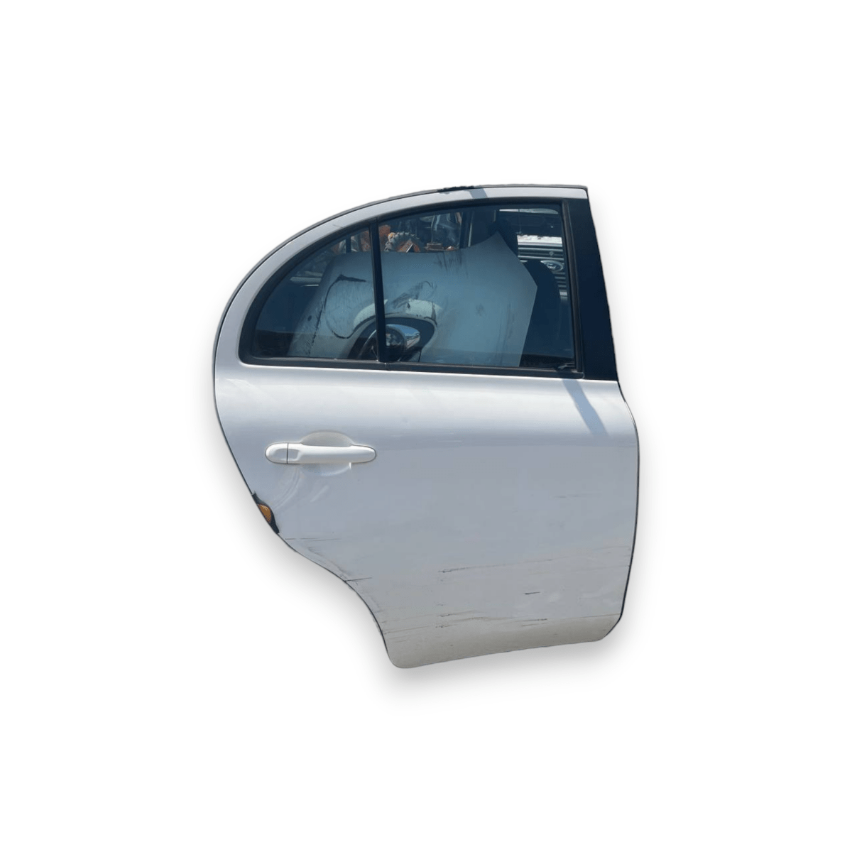 Porta / Portiera / Sportello posteriore destro (dx) Bianco Nissan Micra K13 5 Porte (2010 al 2017) - F&amp;P CRASH SRLS - Ricambi Usati