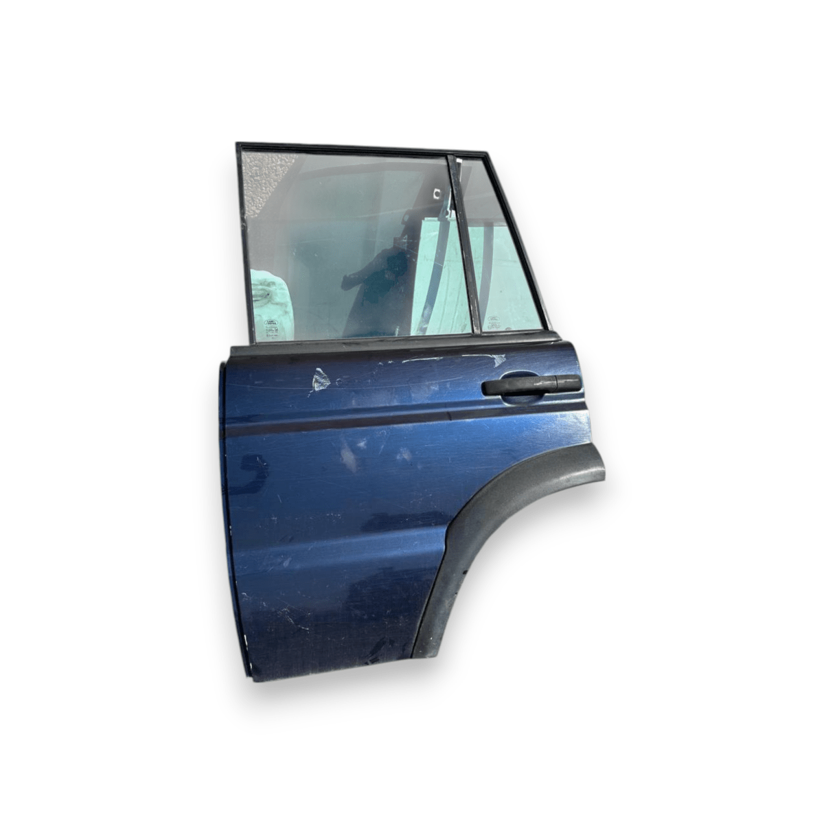 Porta / Portiera / Sportello posteriore sinistra (sx) Blu Land Rover Discovery II Td5 (1998 al 2005) - F&P CRASH SRLS - Ricambi Usati