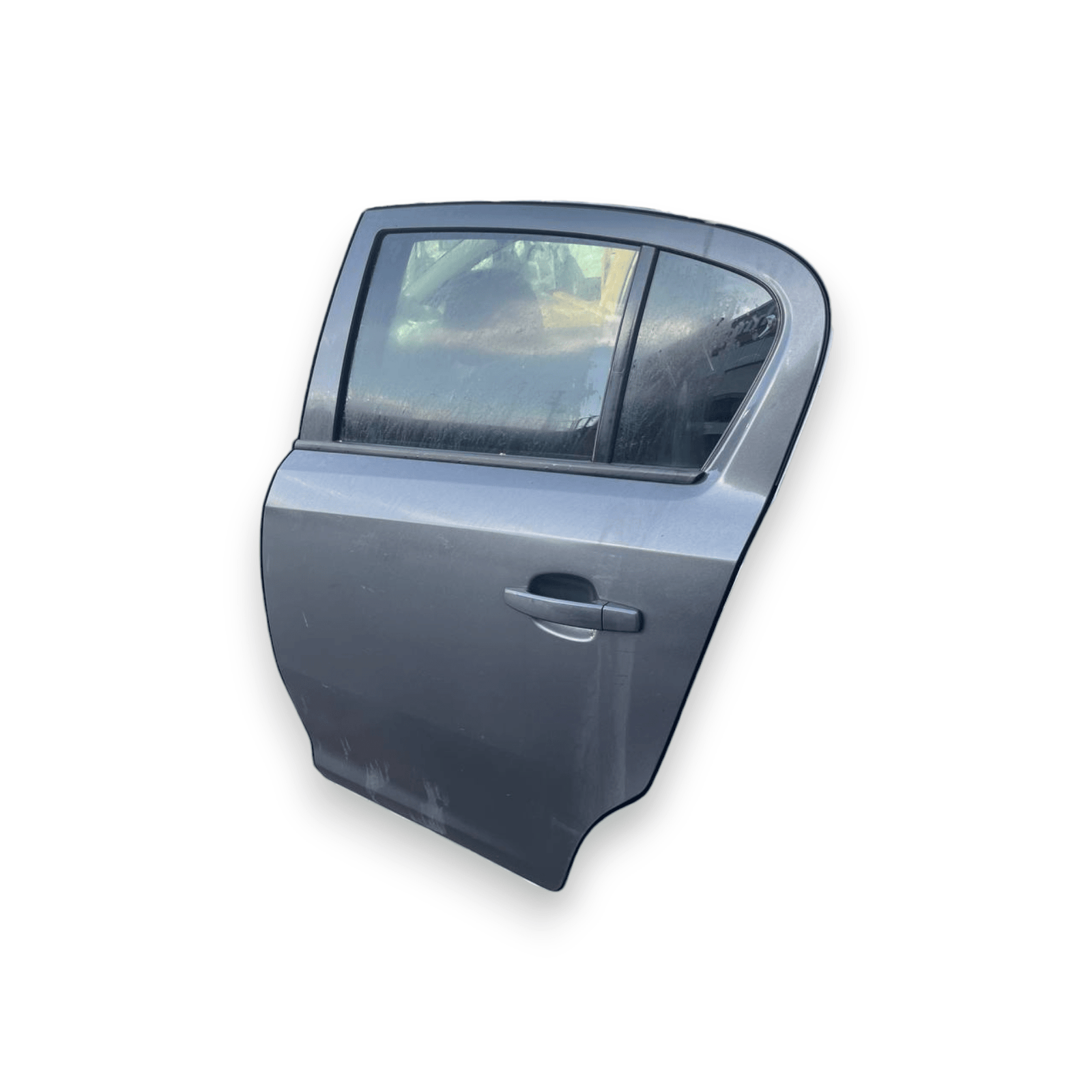 Porta / Portiera / Sportello posteriore sinistra (sx) Grigia Opel Corsa D 5 Porte (2006 al 2014) - F&P CRASH SRLS - Ricambi Usati