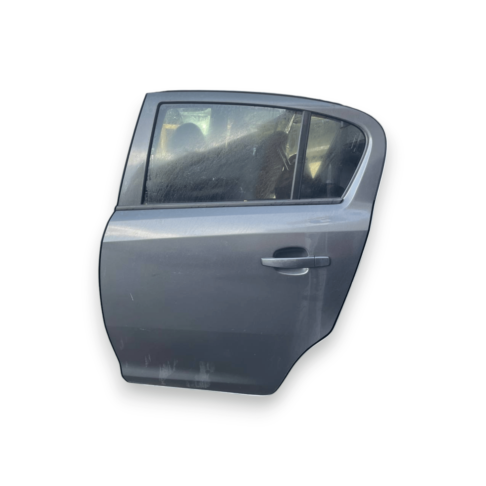 Porta / Portiera / Sportello posteriore sinistra (sx) Grigia Opel Corsa D 5 Porte (2006 al 2014) - F&P CRASH SRLS - Ricambi Usati