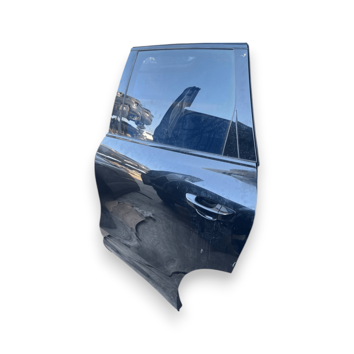 Porta / Portiera / Sportello posteriore sinistra (sx) Nera Porsche Cayenne II 92A (2010 al 2017) - F&P CRASH SRLS - Ricambi Usati