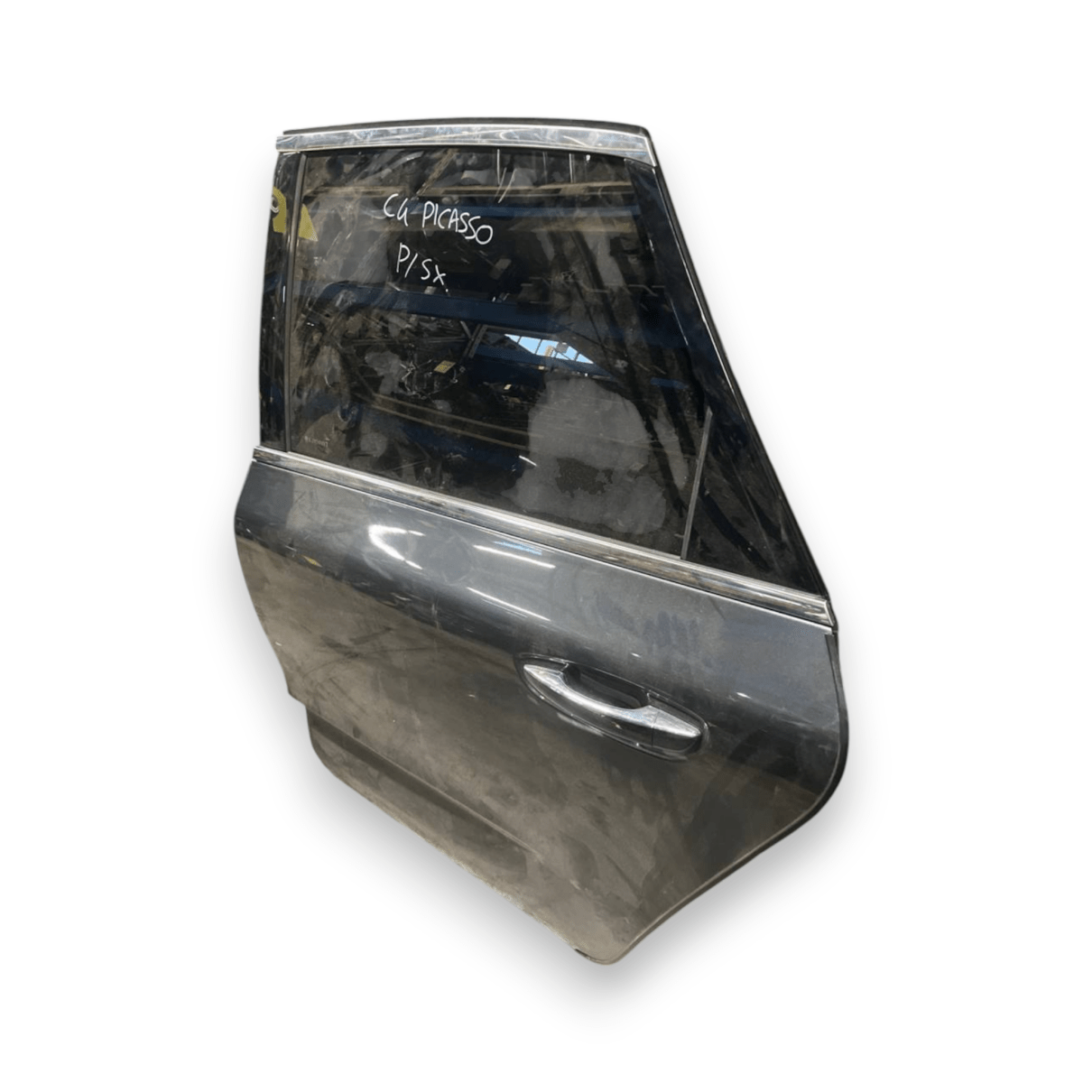 Porta / Portiera / Sportello posteriore sinistro (sx) Grigio Citroen C4 Picasso II (2013 al 2022) - F&P CRASH SRLS - Ricambi Usati