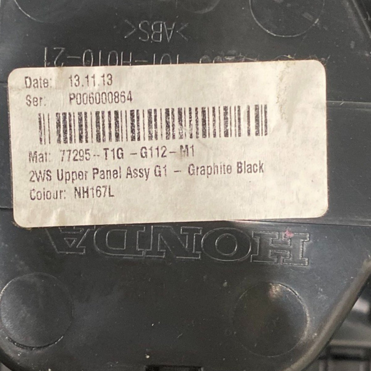 Cup holder / beverage holder honda cr - v (2011 - 2017) Code: 77295 - t1g - F&P CRASH SRLS - Used Parts